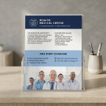 Flyer Healthcare Clinic Doctor Logo Photo QR Code<br><div class="desc">Custom Healthcare Clinic Flyer – Editable Medical Marketing Template. Promote your clinic, medical practice, or wellness services with this professionally designed flyer template. Perfect for doctors, healthcare providers, and private practices, this flyer includes space for your logo, photo, custom text, QR code, and social media icons—making it easy to share...</div>