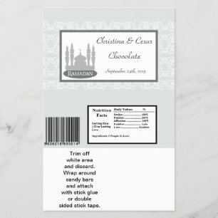 Flyer Hershey's Large Bar Wrapper Soft Blue Rama Islâmic