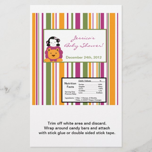 Flyer Hershey's Large Bar Wrapper Sweet Safari (Frente)