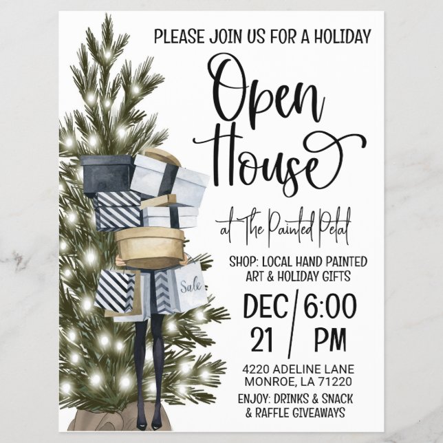 Flyer Holiday Open House (Frente)