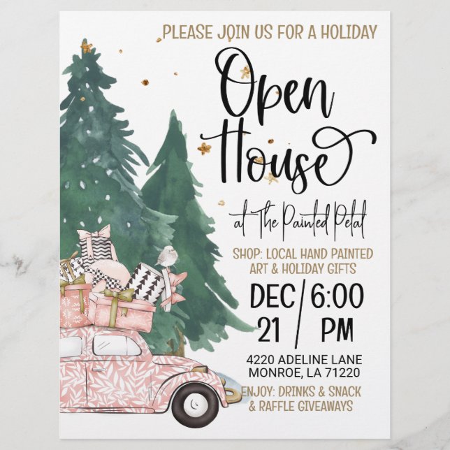 Flyer Holiday Open House (Frente)