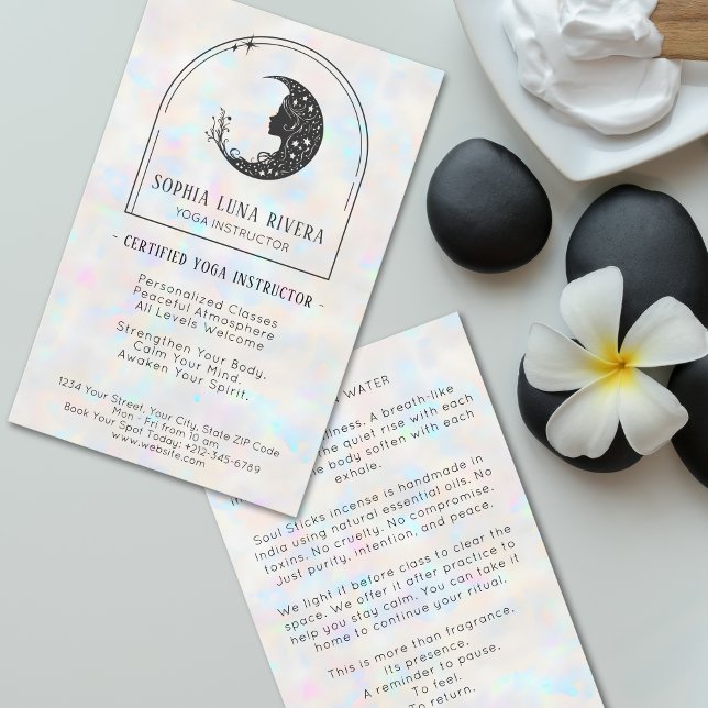 Flyer Holographic Boho Arch Celestial Crescent Moon (Holographic Boho Arch Celestial Crescent Moon Flyer)