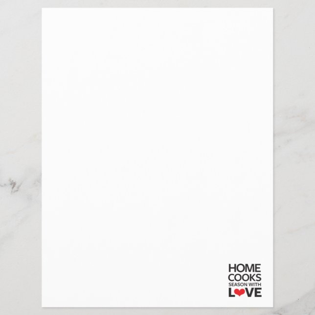 Flyer Home Cooks Season With Love (Frente)
