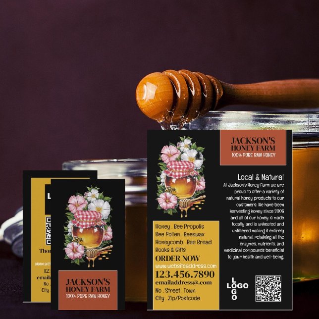 Flyer Honey Jar - Beeyard, publicidade sobre Fazendas de (Criador carregado)