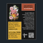 Flyer Honey Jar - Beeyard, publicidade sobre Fazendas de<br><div class="desc">Mel Jar - Folhetos De Fazenda,  Folhetos De Publicidade De  De Mel Na Loja De Cartão de visita.</div>