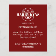 Horário de abertura de compro de barbeiro personal