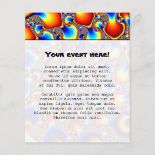 Flyer Hypn0sis - Arte Fractal