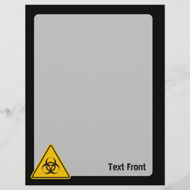 Flyer Ícone de perigo biológico (Frente)