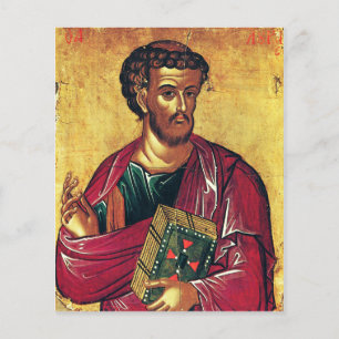 Flyer ícone ortodoxo de São Lucas Evangelista