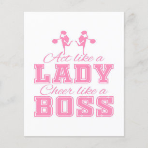 Flyer IDEIA DE PRESENTE CHEERLEADING   Design De Corte D