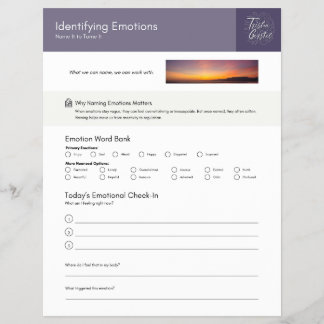 Flyer Identificar & Navegar Planilha de Emoções