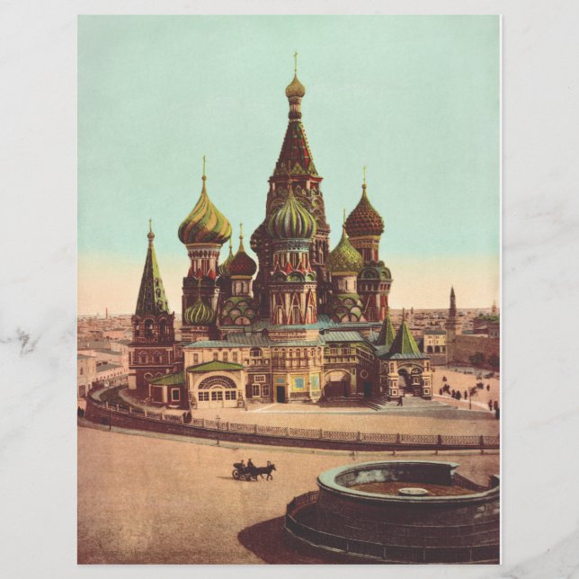 Flyer Igreja de São Basílio, Praça Vermelha Moscou (Frente)
