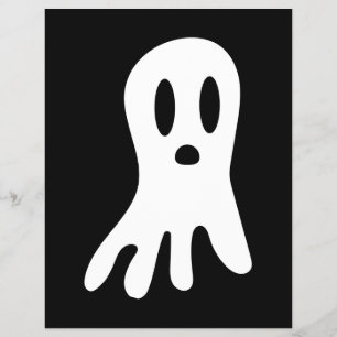 Flyer Ilustração Assustadora de Fantasmas Góticos