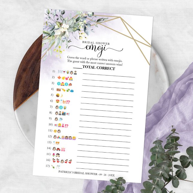 Flyer Imagem Emoji, Chá de panela Geométrico (Criador carregado)