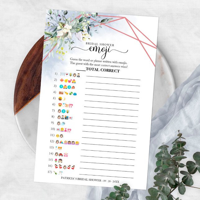 Flyer Imagem Emoji, Chá de panela Geométrico (Criador carregado)