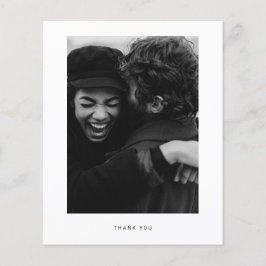 Flyer Imagem Minimalista de Orçamento Obrigado Cartão-po