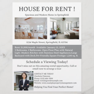 Flyer Imobiliário House For Rent