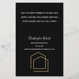 Flyer Imobiliário Negro Clássico