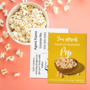 Flyer imobiliário Seus Referidos Fazem Meu Negócio Deton