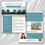 Flyer Imobilizações da Newsletter de junho Promocional<br><div class="desc">Esta newsletter do marketing imobiliário HOME STYLE aumentará a conscientização sobre a marca e gerará novas pistas. A design moderna irá chamar a atenção de seus clientes potenciais e avisá-los que você é o agente imobiliário amistoso e conhecedor.</div>