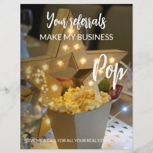 Flyer imóveis Seus Referidos Fazem Meu Negócio Detonar U