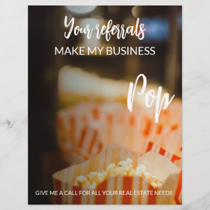 Flyer imóveis Seus Referidos Fazem Meu Negócio Detonar U