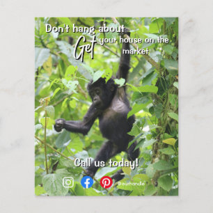 Flyer Imóvel engraçado Não demore Cartão-postal