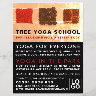 Flyer Incense Squares, Publicidade em Classe Yoga