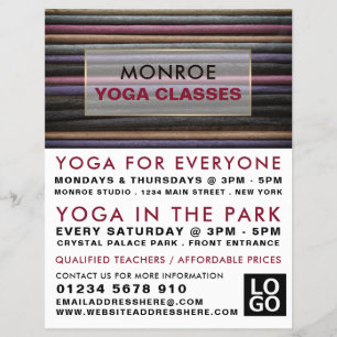 Flyer Incenso Colorido, Publicidade De Classe Yoga