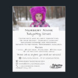 Flyer Infância de inverno, babá, creche, anúncio de enfe<br><div class="desc">Winter Child,  Babysitter,  creche,  Nursery Advertising Flyer da Loja de Cartão de visita.</div>