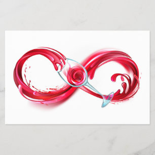 Flyer Infinidade com vinho tinto