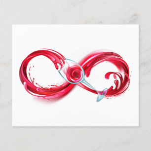 Flyer Infinidade com vinho tinto