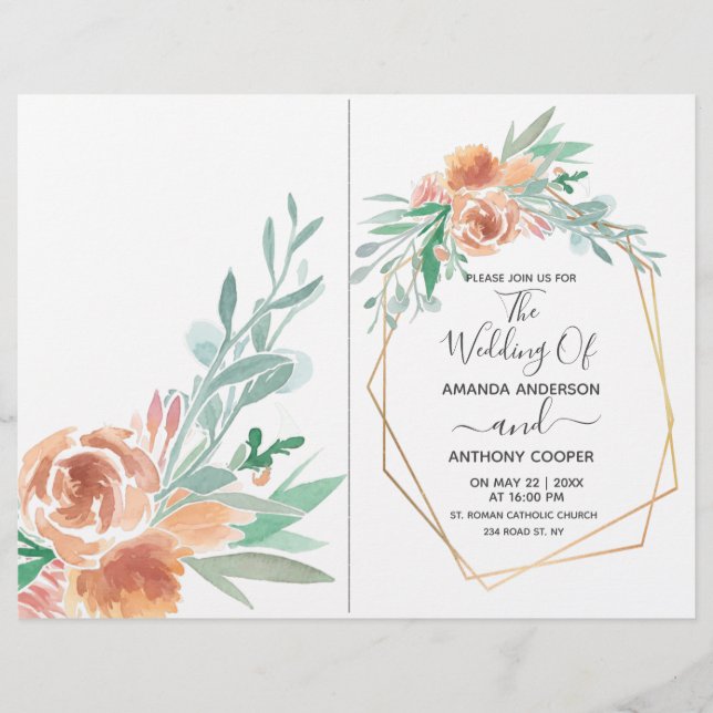 Flyer Informações de detalhes de recepção de convite de  (Frente)