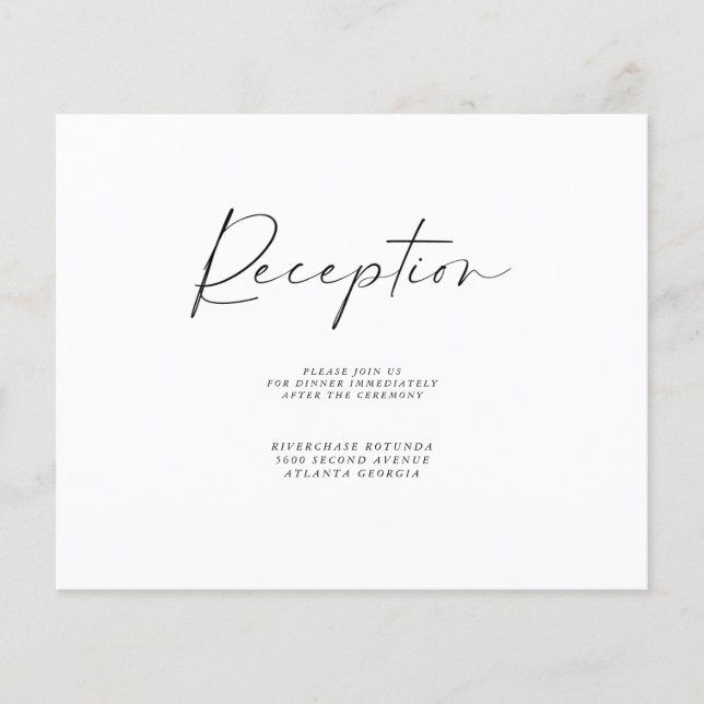 Flyer Informações de recepção do orçamento Inserir (Frente)