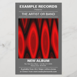 Flyer Início do Novo Álbum - Cinza