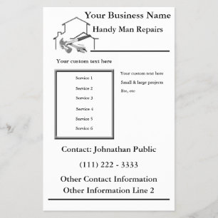 Flyer Insecto acessível do homem do reparo Home