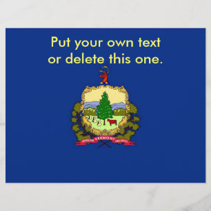 Flyer Insecto com a bandeira de Vermont, EUA