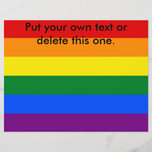 Flyer Insecto com a bandeira do arco-íris LGBT