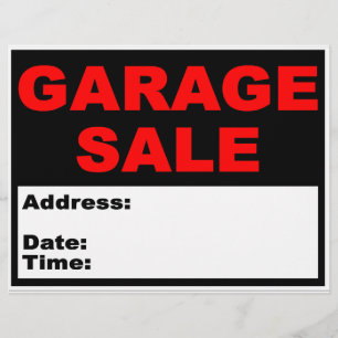 Flyer Insecto da venda de garagem