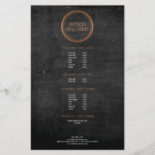 Flyer Insecto de cobre do círculo do vintage