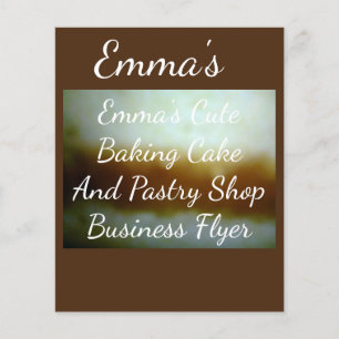 Flyer Insecto de cozimento do negócio da loja do bolo e