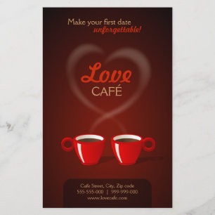 Flyer Insecto do café do amor