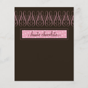 Flyer insecto do chocolate 311-Swirly doce
