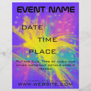 Flyer Insecto do evento do busto da estrela