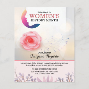 Flyer Insecto do mês da história das mulheres