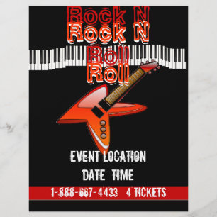 Flyer Insecto do rolo da rocha N