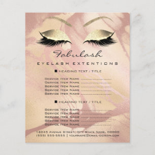 Flyer Insecto Dourado Marbl do brilho do chicote da