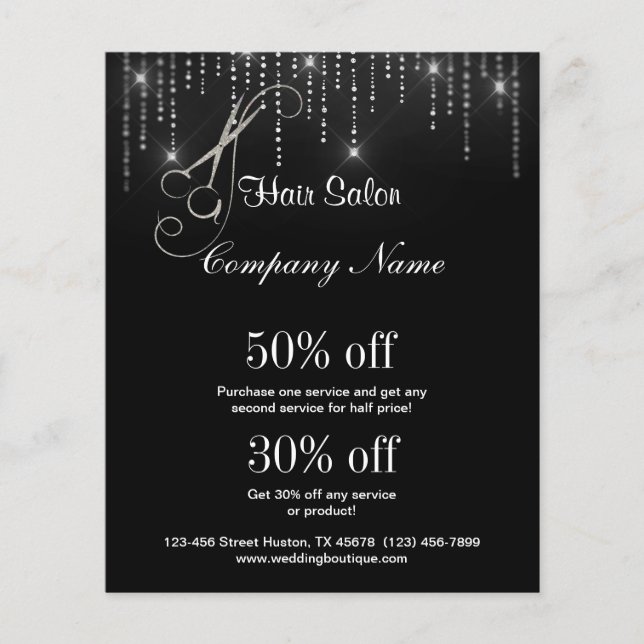 Flyer Insecto personalizado negócio do cabeleireiro (Frente)