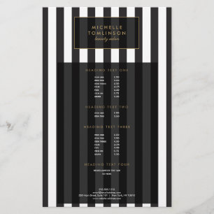 Flyer Insecto preto e branco do salão de beleza III das