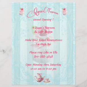 Flyer Insectos cor-de-rosa dos cupcakes de PinkTea